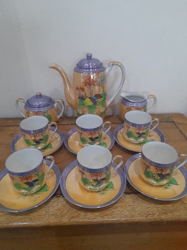 Vintage japanese coffee set - vintage,