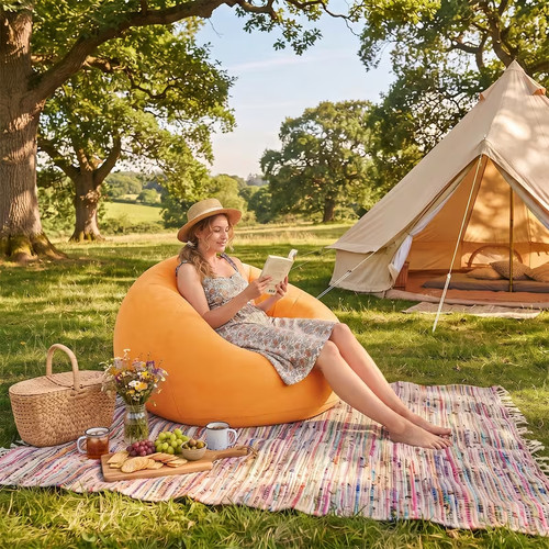 1pc inflatable bean bag chair - bean,