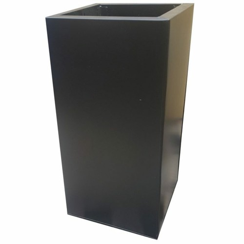 Tall zinc tower planter - zinc,