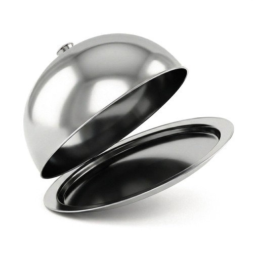 Stainless steel food cloche - food,