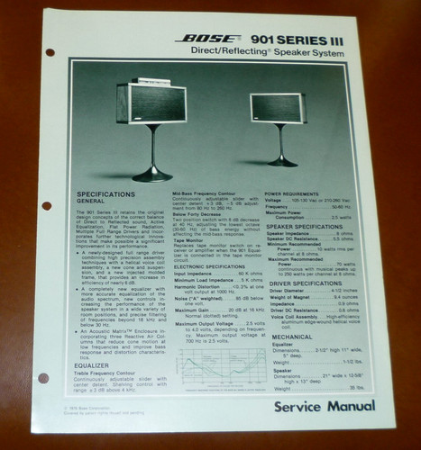Original bose 901 iii - iii, /
