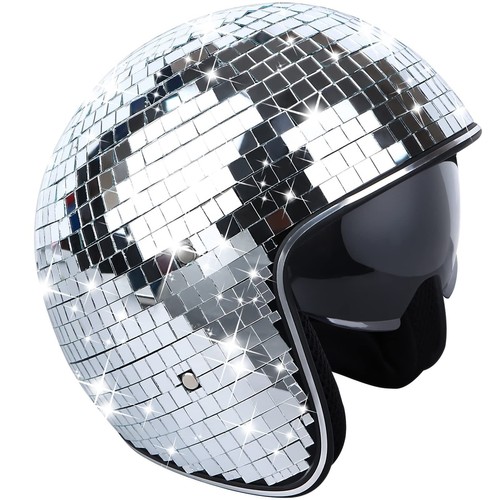 Disco ball helmet - ball, with