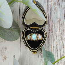 Vintage 9ct gold Opal &