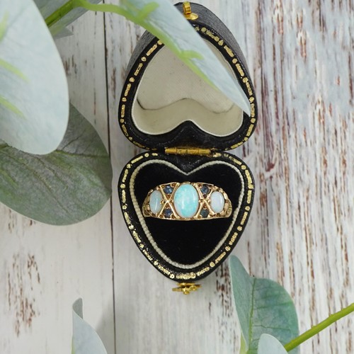 Vintage 9ct gold opal - 9ct, &