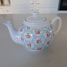 Cath Kidston Teapot Provence Rose Floral Blue Country Cottage Farmhouse