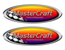 MasterCraft Racing Stickers. Remastered name plate for boat restoration project
