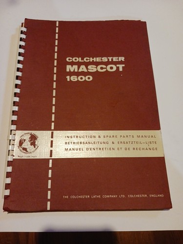 Colchester mascot 1600 lathe - colchester,