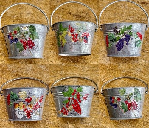 6pc galvanized metal flower - galvanized,