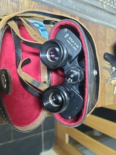 Vintage Russian BPC4 4x30 Binoculars  , Case, and Strap.