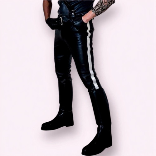 Men leather breeches - leather,