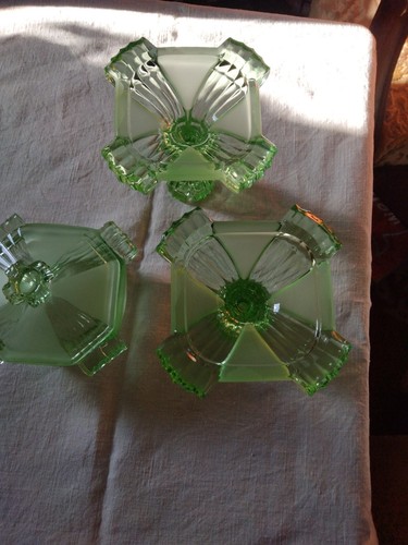 Vintage green glass - green,