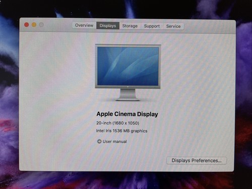 Apple cinema display - cinema, 20”