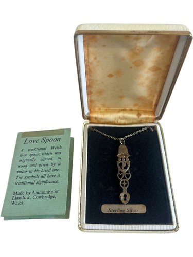 Sterling silver welsh love - silver,