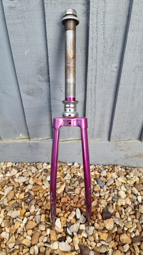 Vintage bicycle front forks - front,