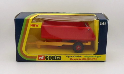 Corgi tipper trailer red - tipper,