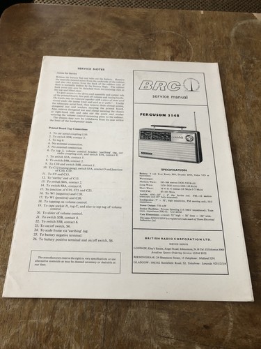 Brc service manual model - brc,