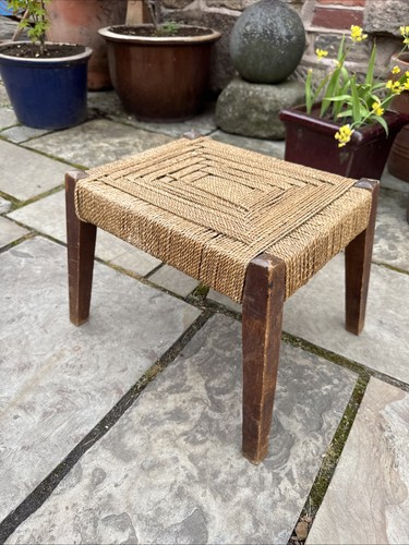 Vintage wooden wicker woven - vintage,