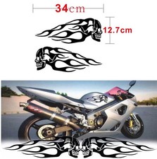 A Pair of Flame Skull Tank