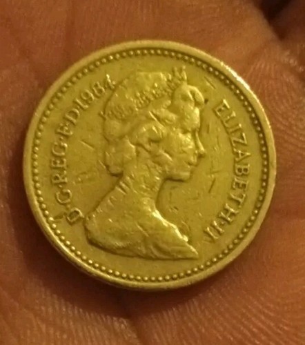 1984 very rare pound coin - rare, 1