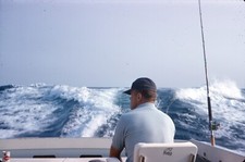 1960s Man Sitting on Boat