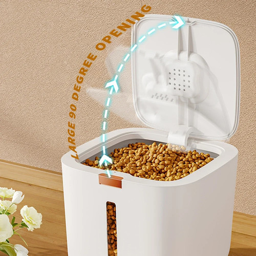 Pet food storage barrel large - food,