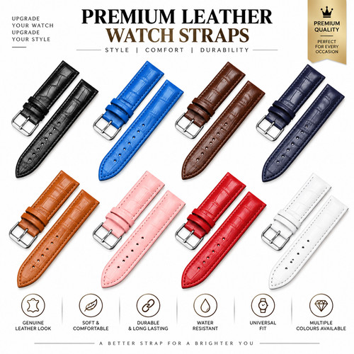 Mens genuine leather watch - mens,