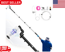 Solar Panel Cleaning Brush and Pole, 20FT Electric Cleaning Roller Brush with