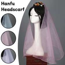 Women Chinese Style Ancient Hanfu Veil Cosplay Costume Bride Party Accessories