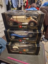 1:18 Trio Of Burago Cars Boxed