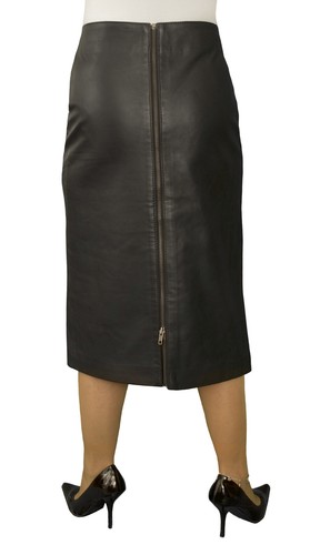 Luxury black real leather midi - luxury,