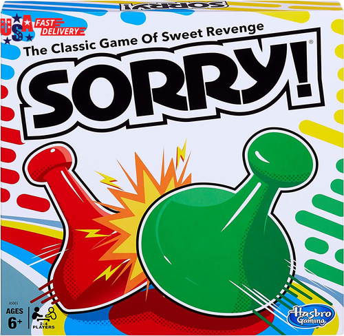 Sorry board game for kids - sorry!,