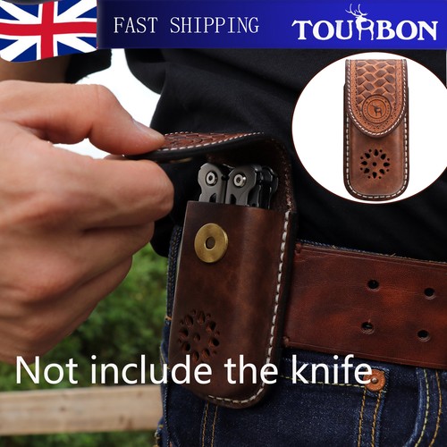 Tourbon leather knife sheath - leather,