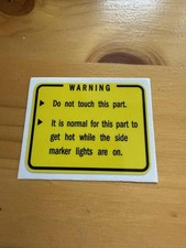 Warning Decal. Fits Honda CRX