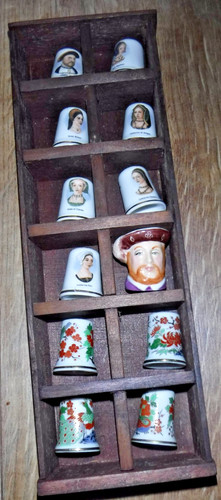 Bone china thimbles - thimbles, henry