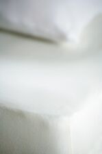 Belledorm 100% Cotton Jersey Memory Foam Fitted Sheet All Sizes and Depths Ivory