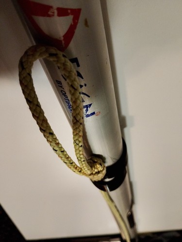 Laser dinghy rudder - rudder, rope