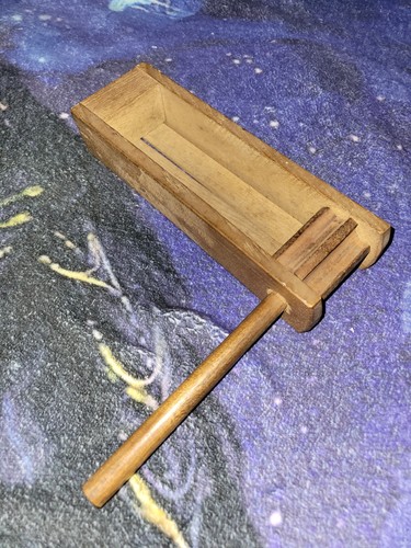 Vintage wooden football rattle - wooden,