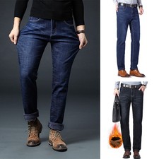 Men's Fleece Lined Denim Pants