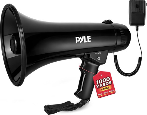 Rechargeable megaphone speaker - rechargeable,