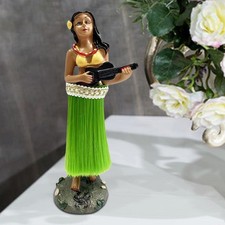 Hawaiian Hula Girl Dashboard Doll with Ukulele Collection 6"