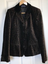 Alexon Velvet Leopard Print