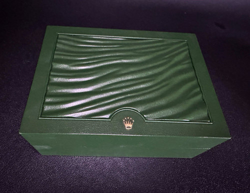 Rolex green presentation - green, watch