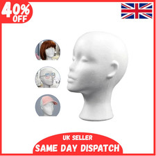 Foam Head Female Polystyrene  White Mannequin Dummy Wig Stand Display Manikin 
