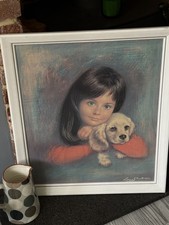 60s Large Vintage Framed