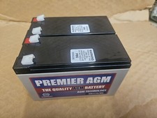 2 x  12v 9Ah 20HR Extra Heavy Duty Lead Acid Rechargeable Battery.