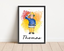 Fireman Sam Personalised Wall