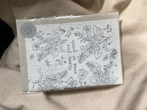 Plantable seed paper thank - thank, you
