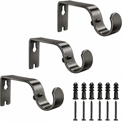Metal curtain pole - 3, wall