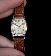 1930s Omega Silver cased Art