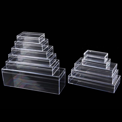Rectangle plastic boxes clear - plastic,